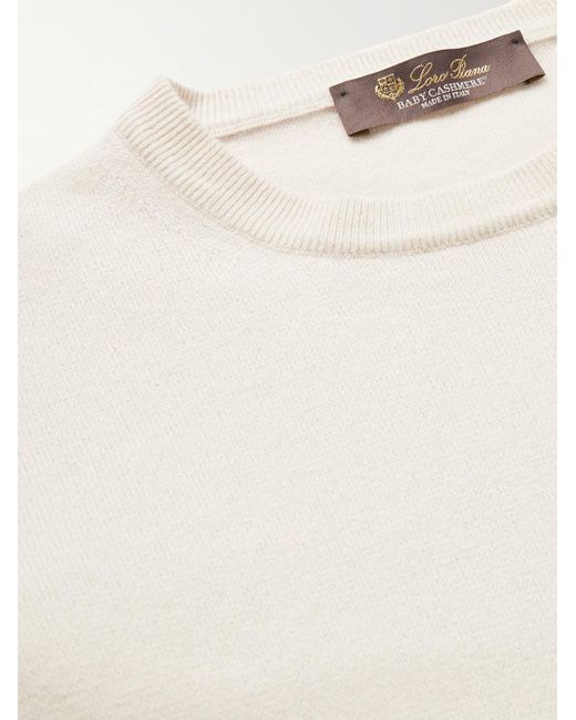 Loro Piana Multicolor Slim-Fit Baby Cashmere Sweater for men