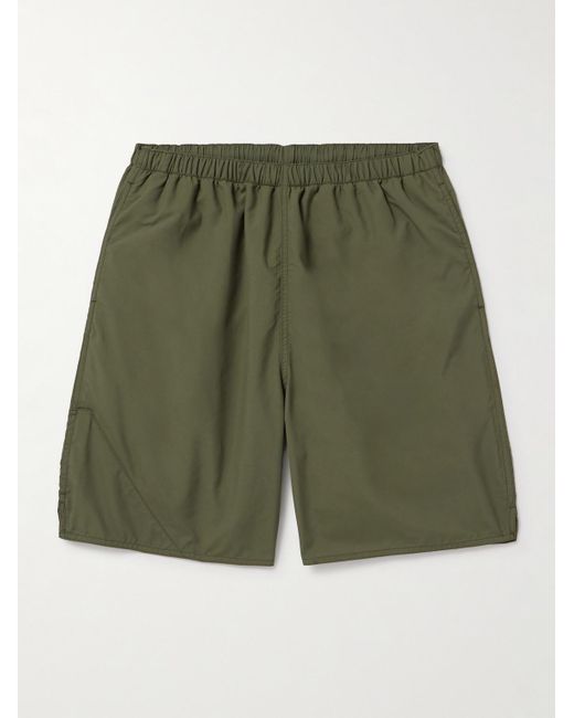 Beams Plus Green Wide-leg Nylon-ripstop Shorts for men