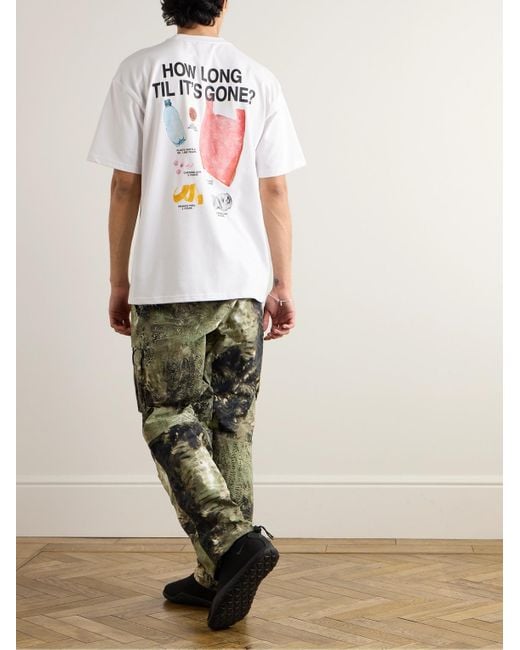 T-shirt in Dri-FIT con stampa ACG di Nike in White da Uomo