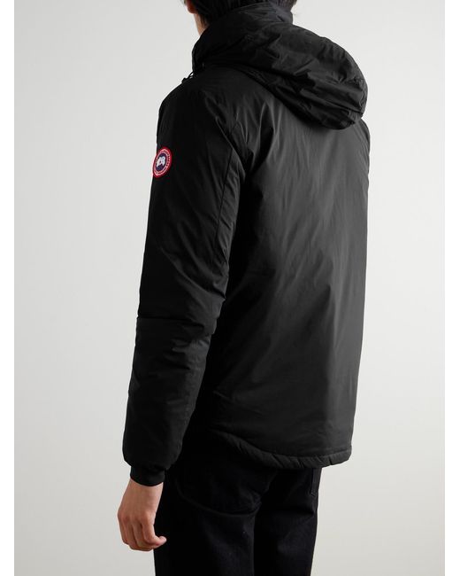 Canada Goose Black Lodge Slim-Fit Nylon-Ripstop Hooded Down Jacket for men