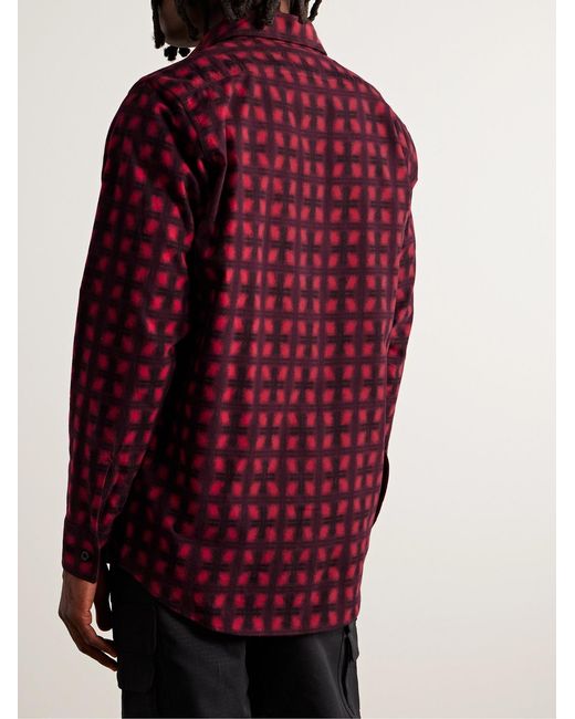 Randy's Garments Red Checked Brushed-Cotton Shirt for men