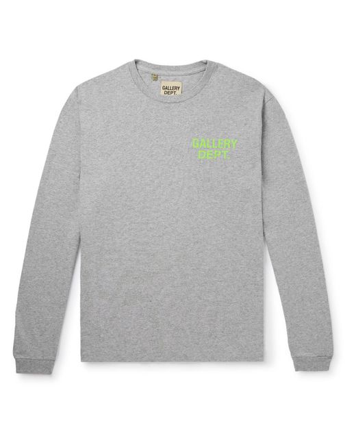 GALLERY DEPT. Gray Souvenir Logo-print Cotton-jersey T-shirt for men