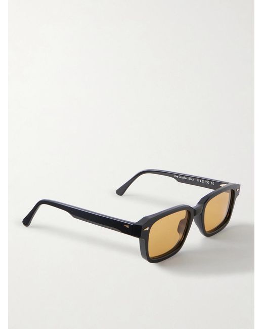 Ahlem Black Rive Gauche Square-Frame Acetate Sunglasses for men
