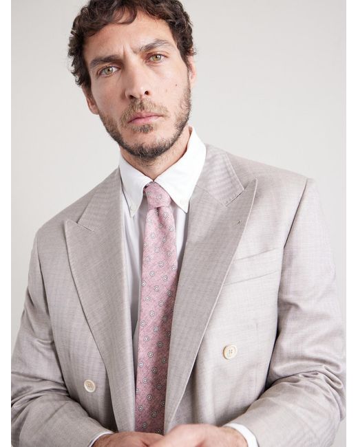 Monmouth 8Cm Floral-Print Cotton And Wool-Blend Tie di Favourbrook in Pink da Uomo