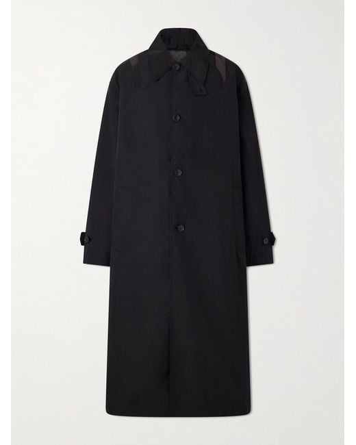 mfpen Black Venture Woven Coat for men