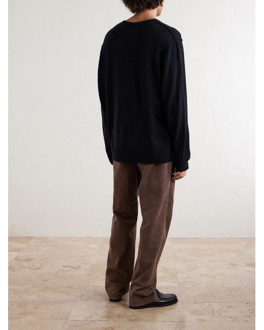 James Perse Blue Cashmere Sweater for men
