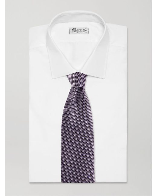 Tom Ford Krawatte aus Seide mit Streifen in Purple für Herren