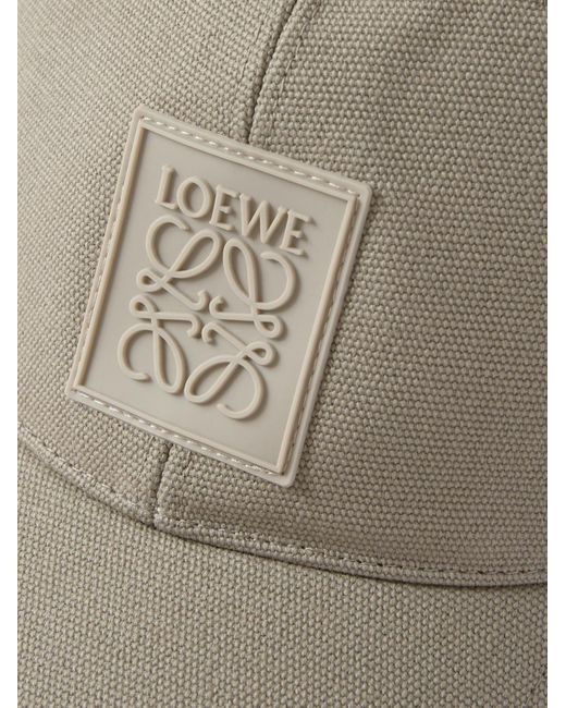 Loewe Natural Logo-Appliquéd Cotton-Canvas Baseball Cap for men