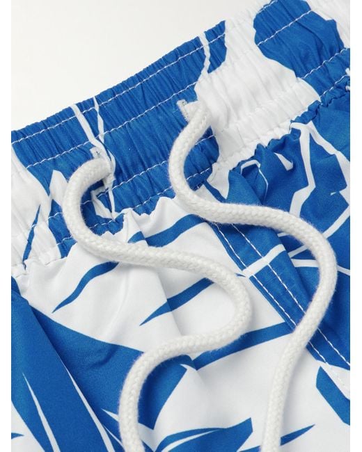 Polo Ralph Lauren Blue Traveler Straight-leg Mid-length Printed Recycled Swim Shorts for men