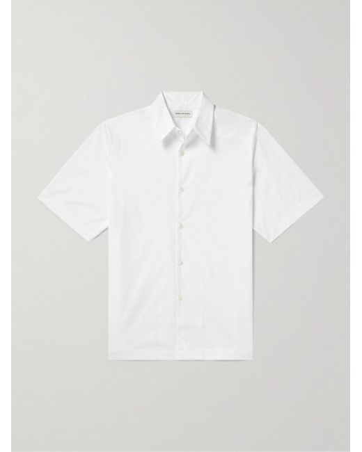 Dries Van Noten White Cotton-poplin Shirt for men