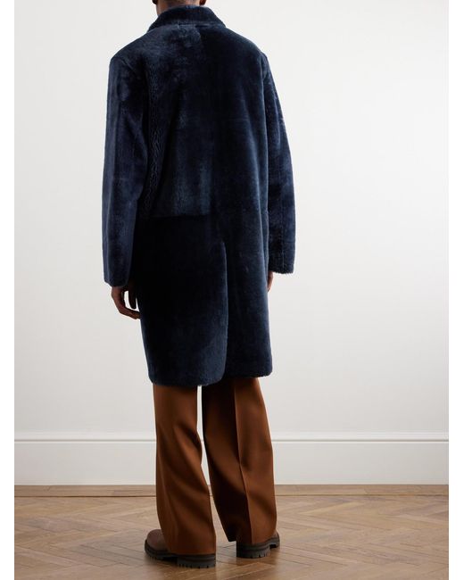 Paul Smith Blue Shearling Jacket for men