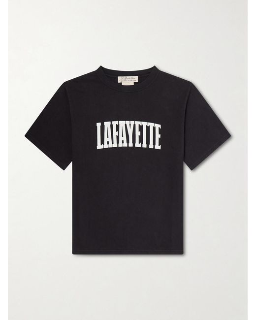 Remi Relief Black Lafayette Printed Cotton-Jersey T-Shirt for men