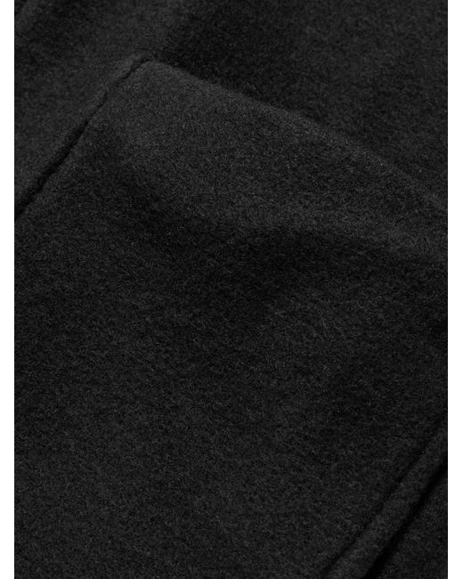 NN07 Black Gael 8267 Brushed Wool-Blend Jacket for men