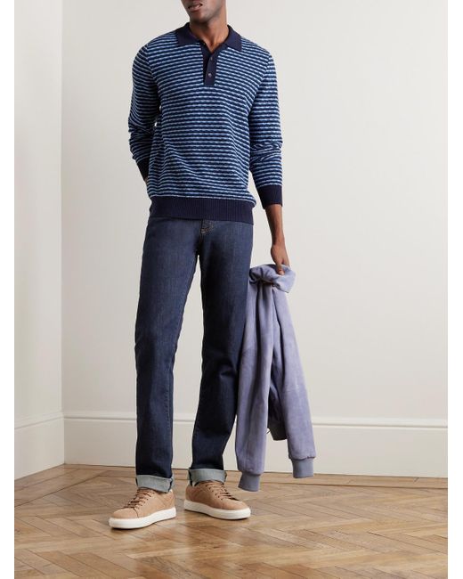 Canali Blue Slim-fit Jeans for men