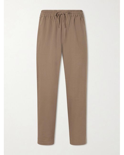Kardo Natural Roy Straight-leg Cotton Trousers for men