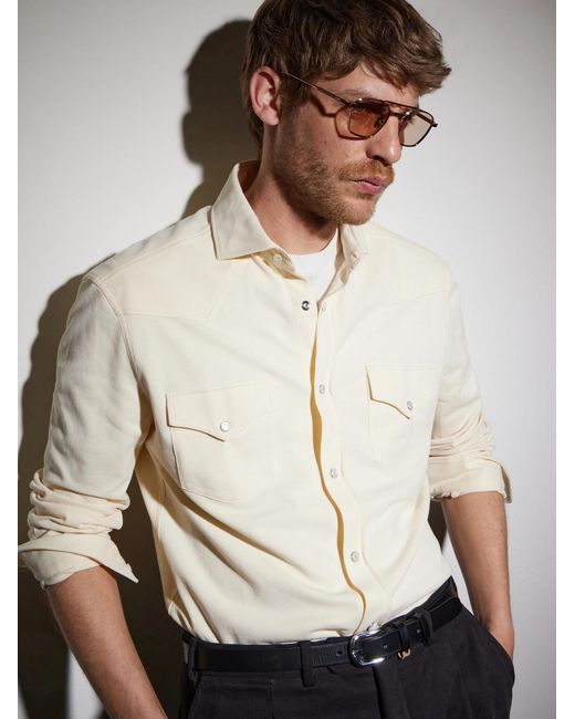 Cutler & Gross Natural 1425 Square-Frame-Tone Sunglasses for men
