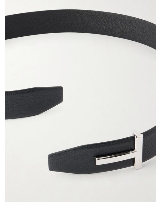 Tom Ford Black 4Cm Reversible Leather Belt for men