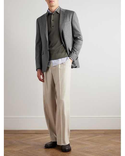 Canali Gray Impeccabile Wool Suit Jacket for men