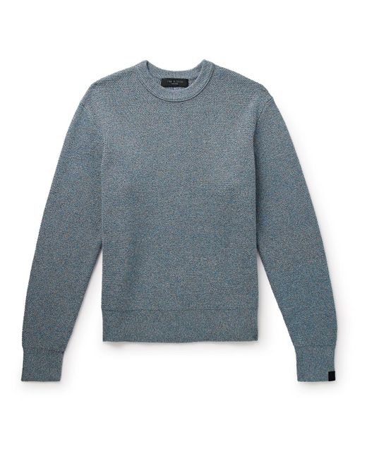 Rag & Bone Blue Dexter Organic Cotton-blend Sweater for men