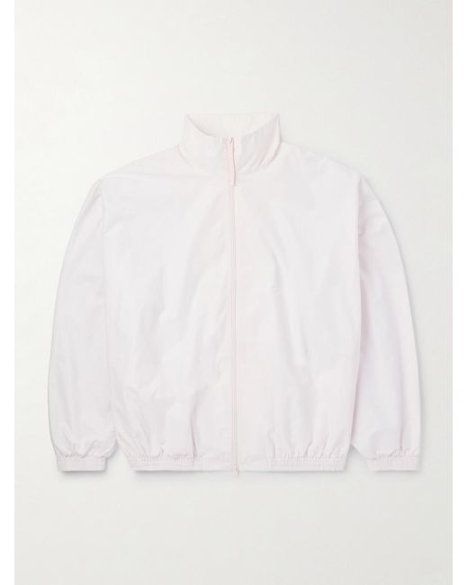 Acne White Olandios Logo-Embroidered Cotton And Nylon-Blend Bomber Jacket for men