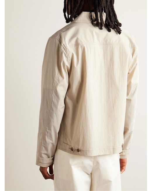 Folk Natural Prism Crinkled Cotton-blend Poplin Jacket for men