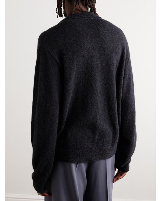 Our Legacy Blue Evening Alpaca-Blend Cardigan for men
