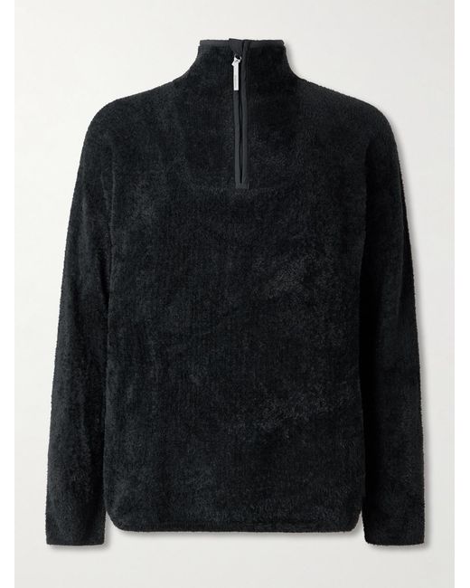 houdini Black Lykan Airweb Knit Half-Zip Sweater for men