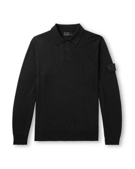 Pure Light RWS Wool_Stone Island Ghost Long-sleeve Polo Jumper