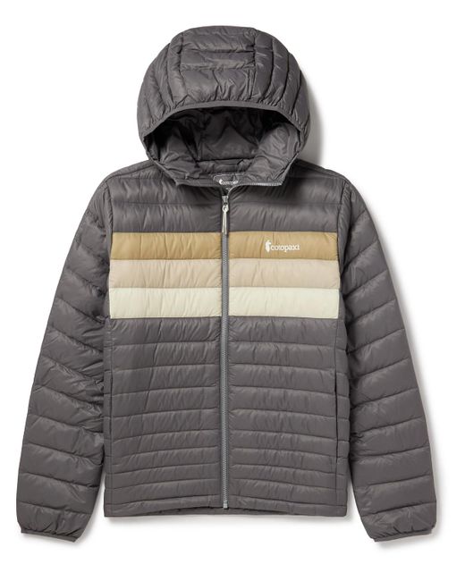 COTOPAXI Gray Fuego Quilted Ripstop Hooded Down Jacket for men