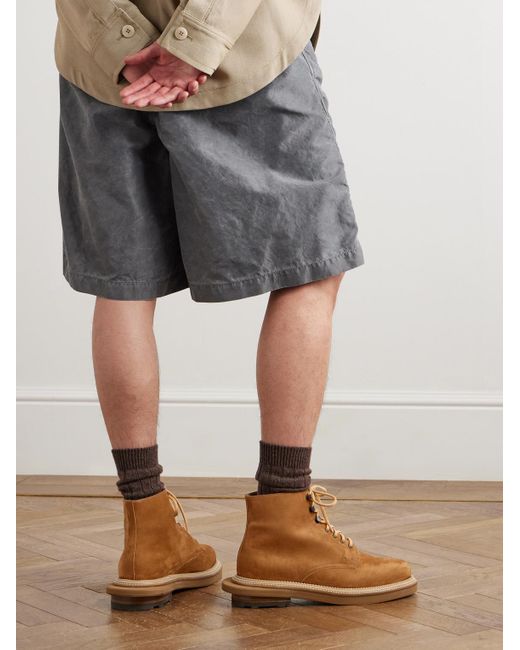 J.M. Weston Brown Sacai Nubuck Boots for men