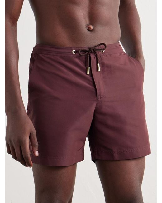 Orlebar Brown Red Bulldog Mid-length Shell Swim Shorts for men