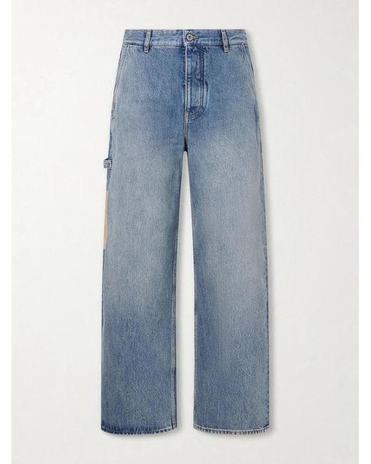 Loewe Blue Wide-Leg Baggy Jeans for men