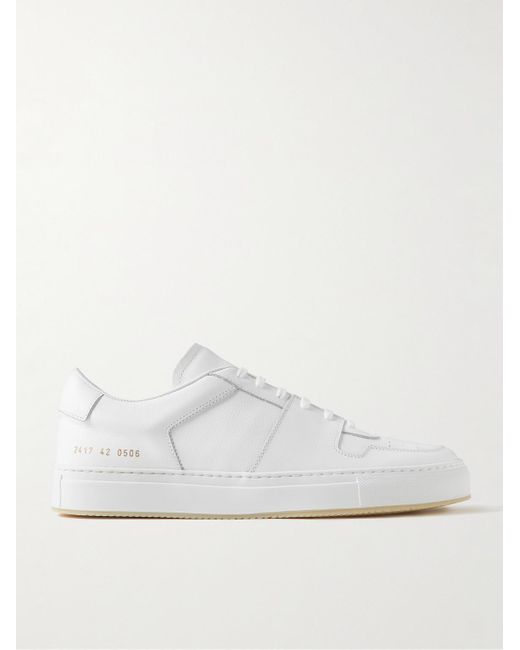 Sneakers in pelle pieno fiore Decades di Common Projects in White da Uomo