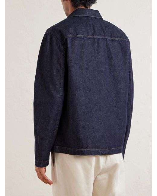 NN07 Blue Morgan 1843 Denim Overshirt for men