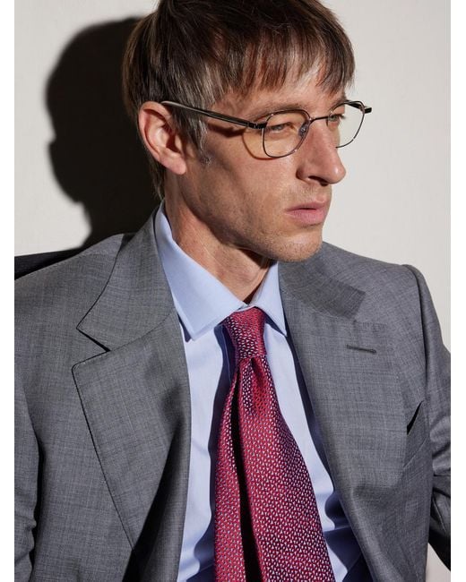 Saint Laurent Natural Round-Frame-Tone Optical Glasses for men