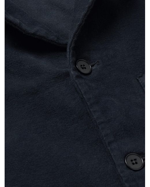 Barena Hemdjacke aus Moleskin aus einer Baumwollmischung in Stückfärbung in Blue für Herren