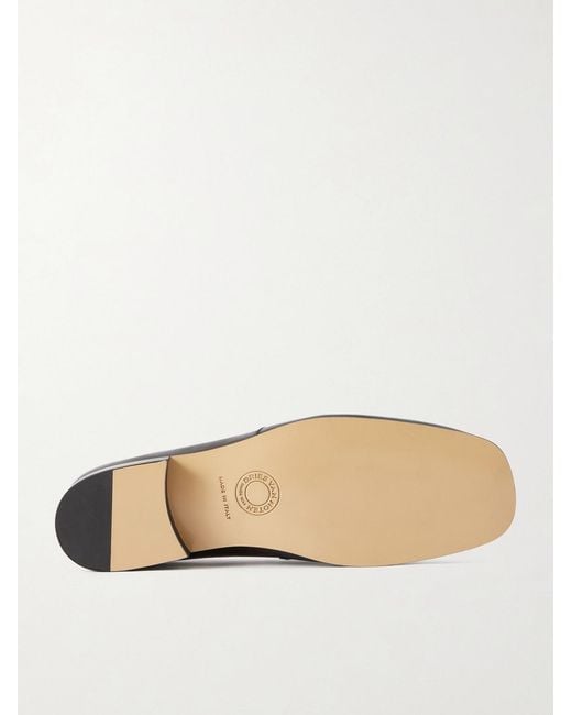 Dries Van Noten Black Leather Loafers for men