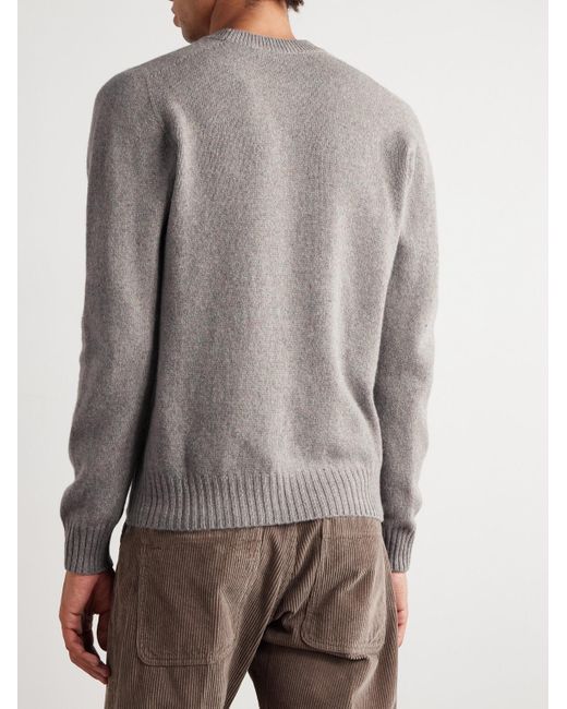 Altea Gray Wool And Cashmere-Blend Sweater for men