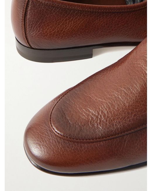 Officine Creative Brown Oliver 006 Deerskin Loafers for men