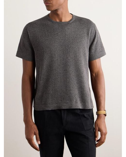 STÒFFA Gray Cotton T-shirt for men
