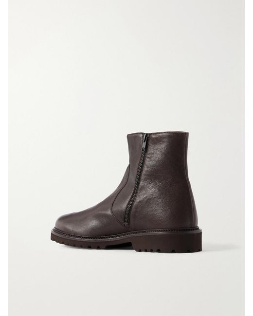 Common Projects Brown Leather Boots for men