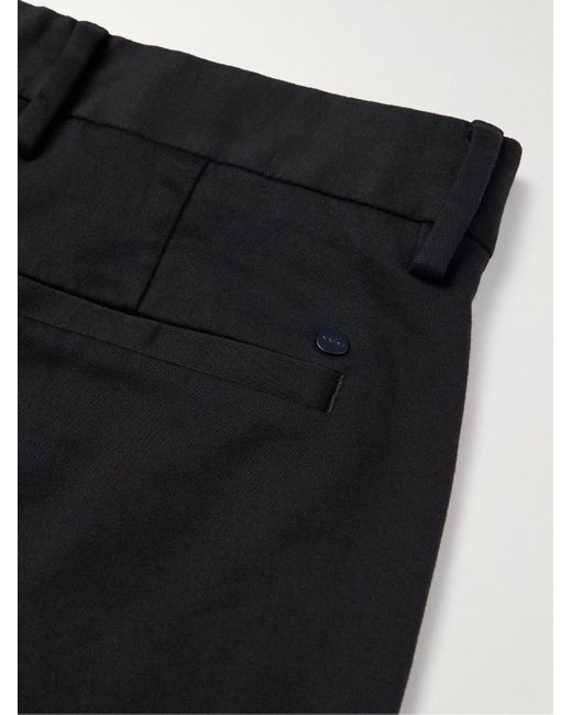 NN07 Black Theo Slim-Fit Organic Cotton-Blend Chinos for men