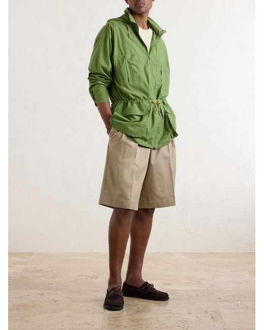 Auralee Green Cotton-Poplin Blouson for men