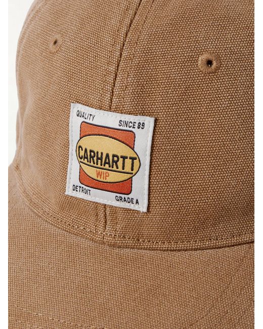 Carhartt Natural Field Logo-appliquéd Cotton-canvas Baseball Cap for men