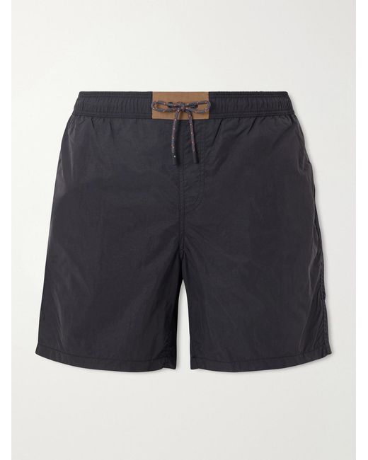 Sease Blue Straight-leg Swim Shorts for men