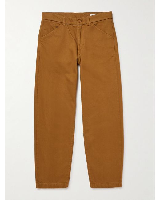 NN07 Natural Mylo 1874 Tapered Organic Cotton-twill Trousers for men