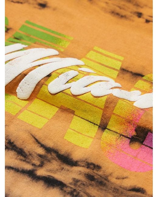GALLERY DEPT. White Logo-Print Tie-Dyed Cotton-Jersey T-Shirt for men
