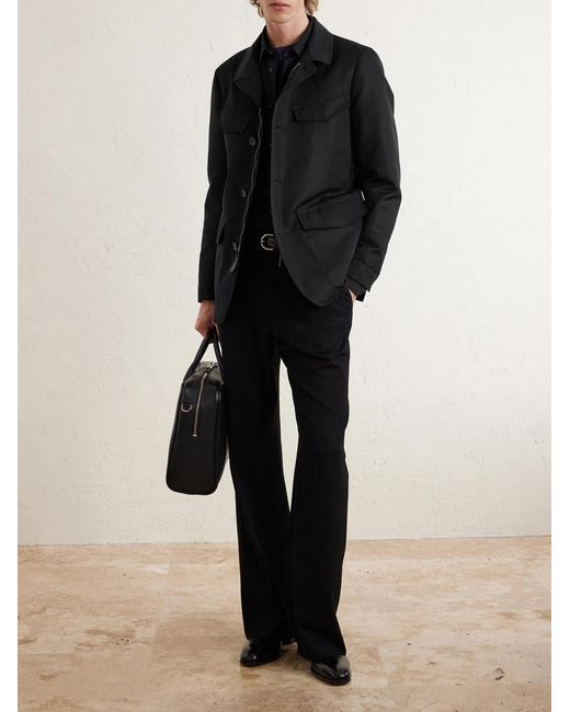 Tom Ford Black Cotton-blend Field Jacket for men