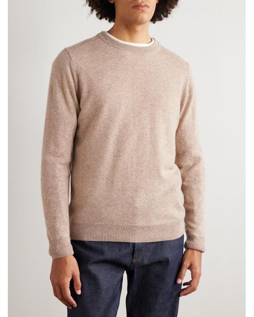 Pullover di Sunspel in Natural da Uomo