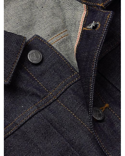 Selvedge Denim Jacket di A.P.C. in Blue da Uomo